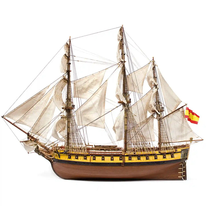 Maqueta de barco de madera Nuestra Señora de las Mercedes