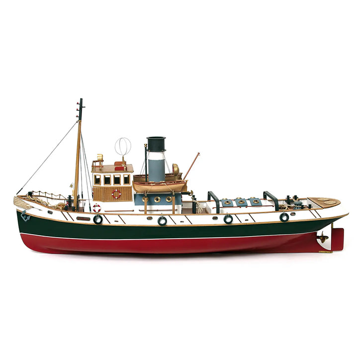 Maqueta de barco de madera remolcador Ulises