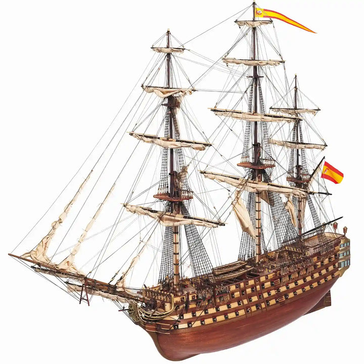 Maqueta de barco de madera Santísima Trinidad