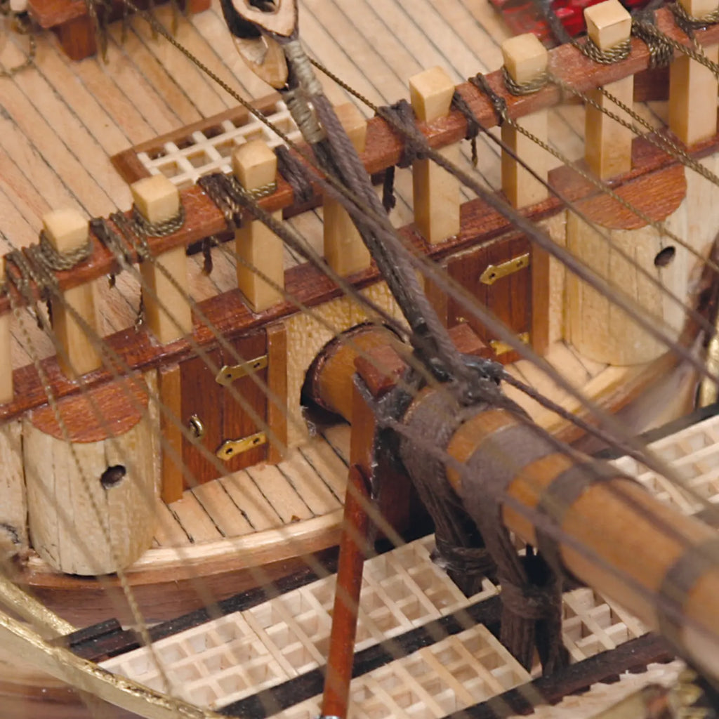 Maqueta de barco de madera Santísima Trinidad