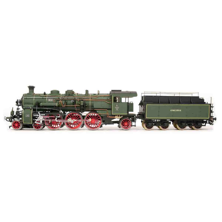 Maqueta de tren S3/6 BR-18 de madera y metal