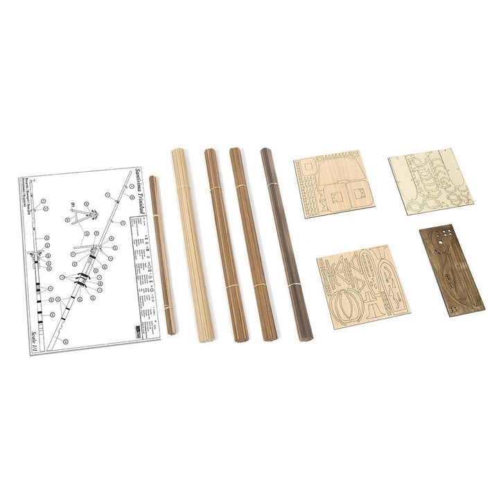 Maqueta de barco de madera Sma Trinidad Pack 2