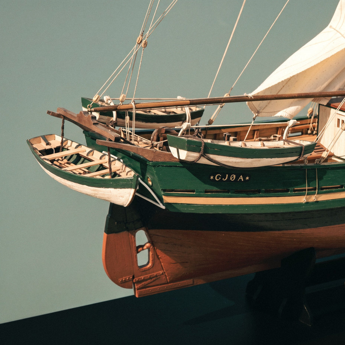 Gjøa Model Ship: Amundsen's Arctic Vessel at 1:45 scale