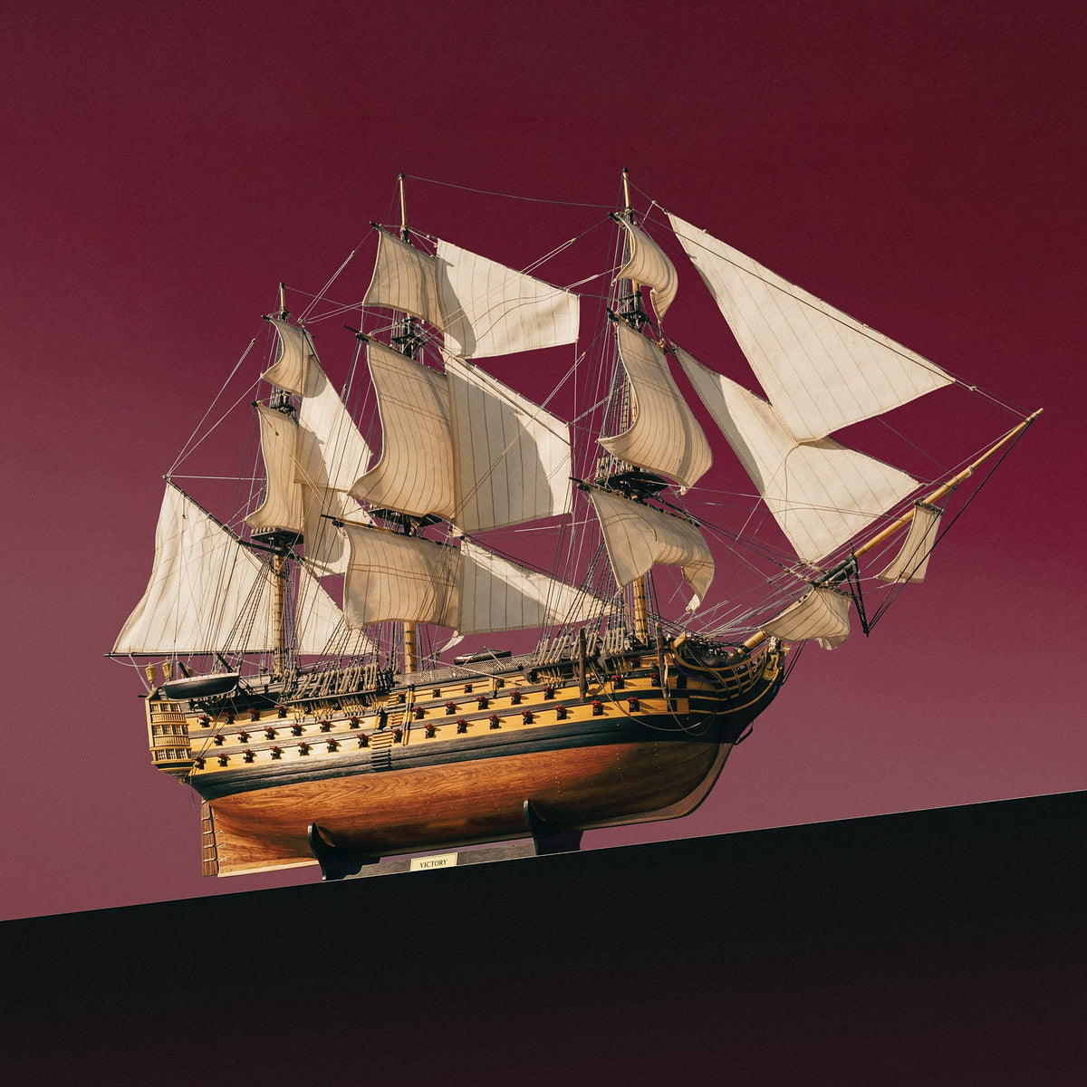 Maqueta del HMS Victory en madera