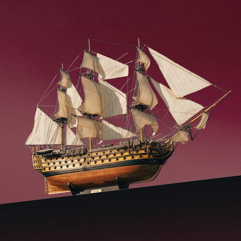 Maqueta del HMS Victory en madera