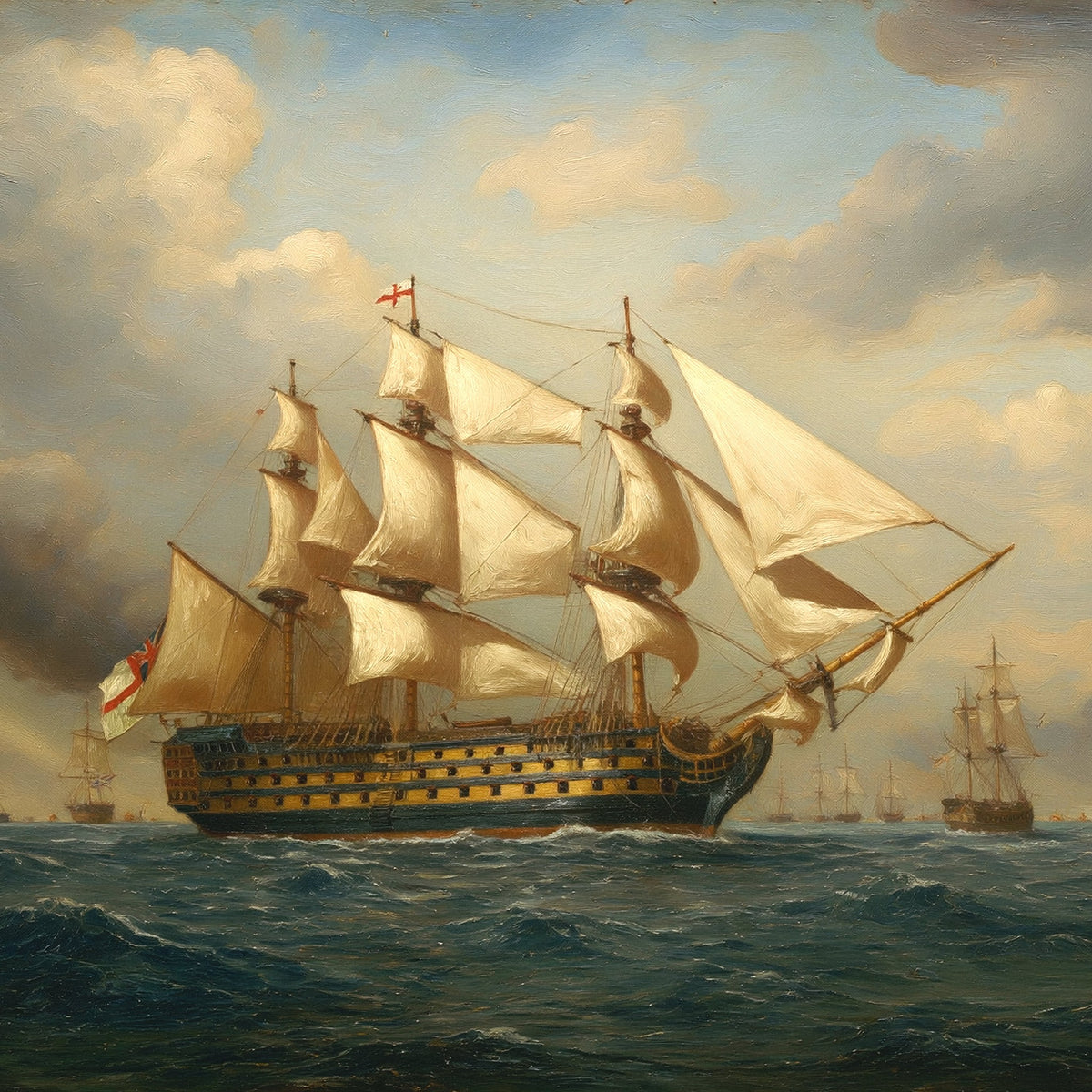 Maqueta del HMS Victory en madera