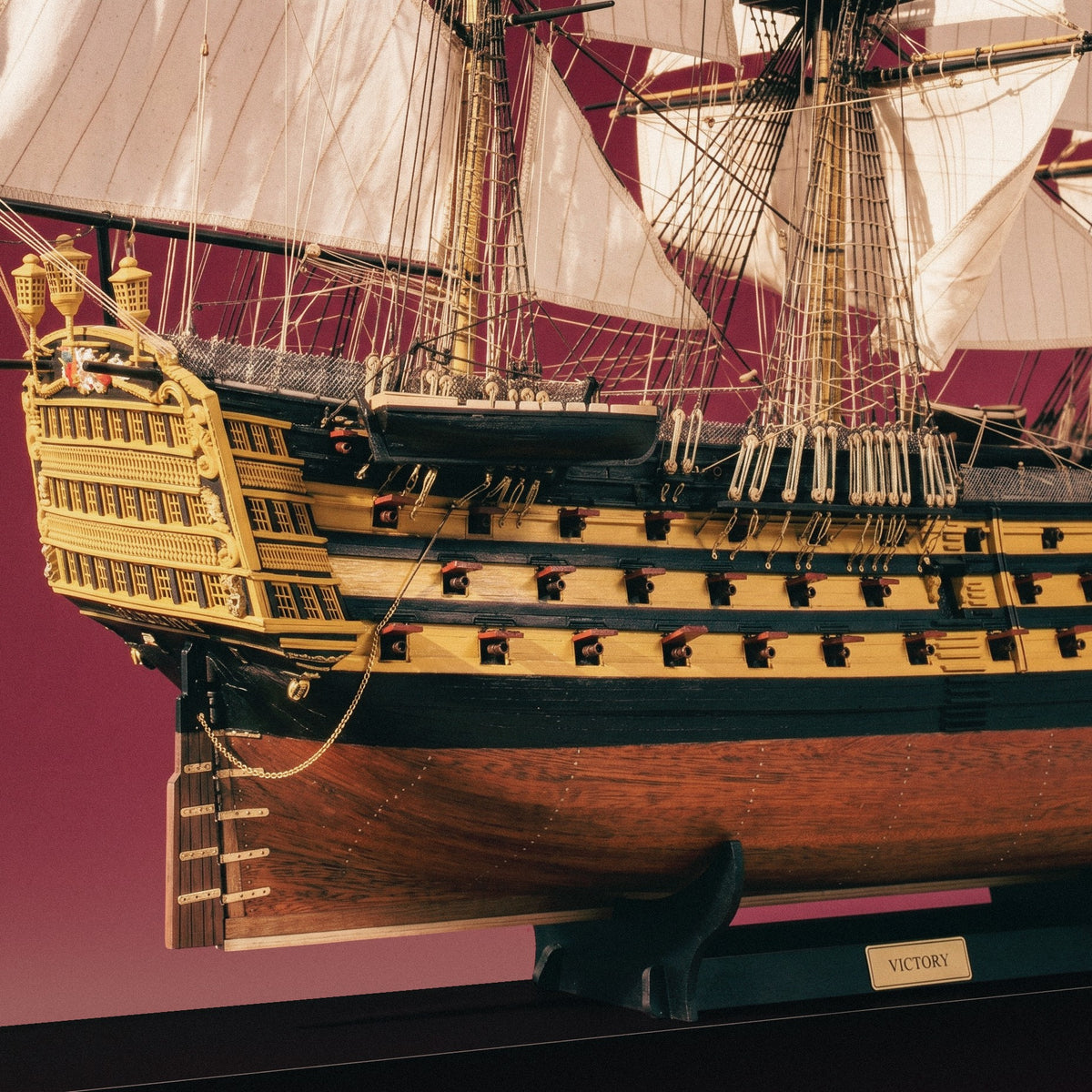 Maqueta del HMS Victory en madera