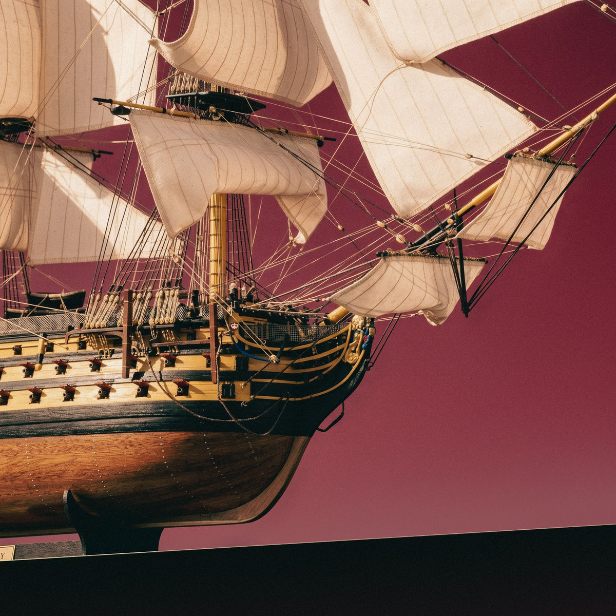 Maqueta del HMS Victory en madera