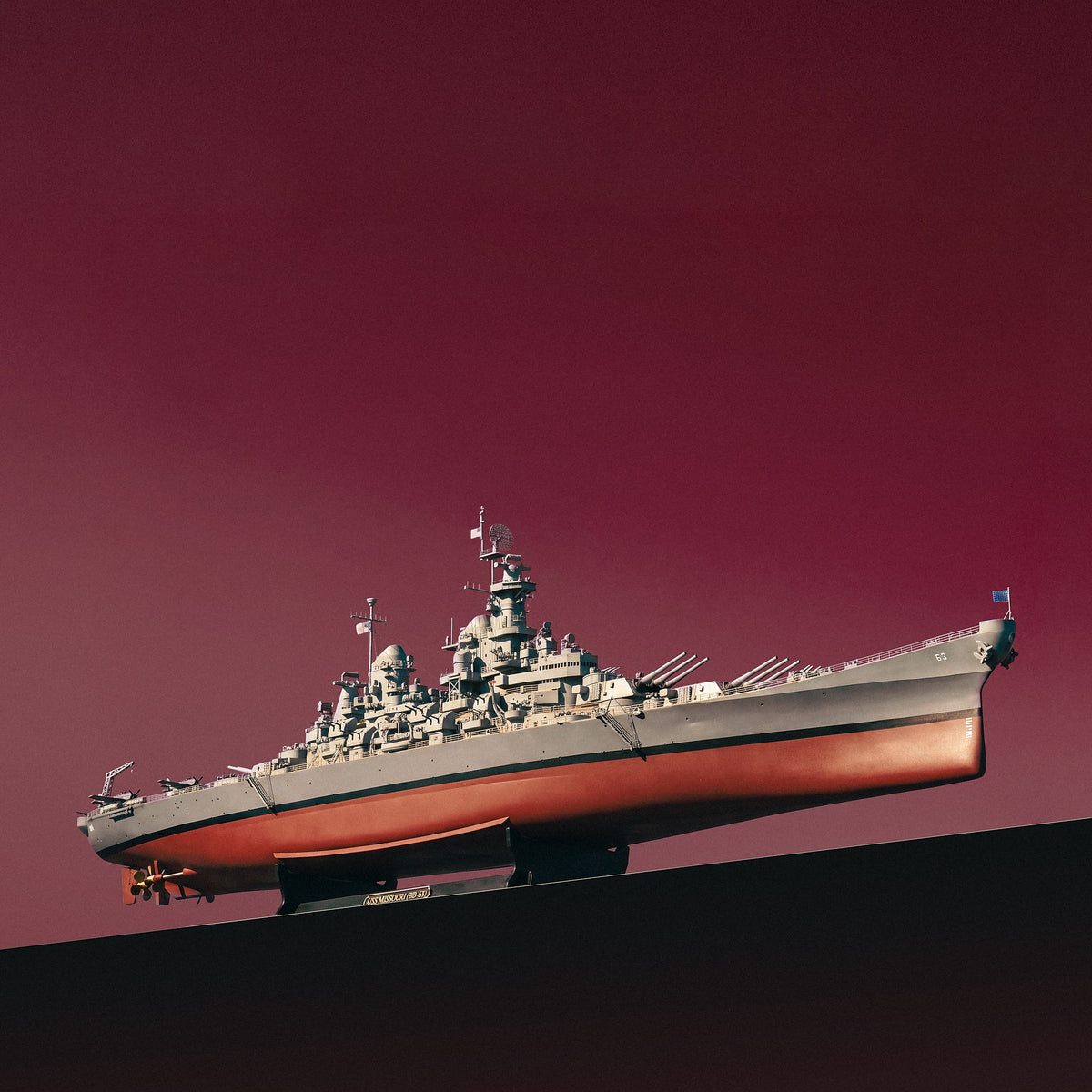 USS Missouri BB-63 Model
