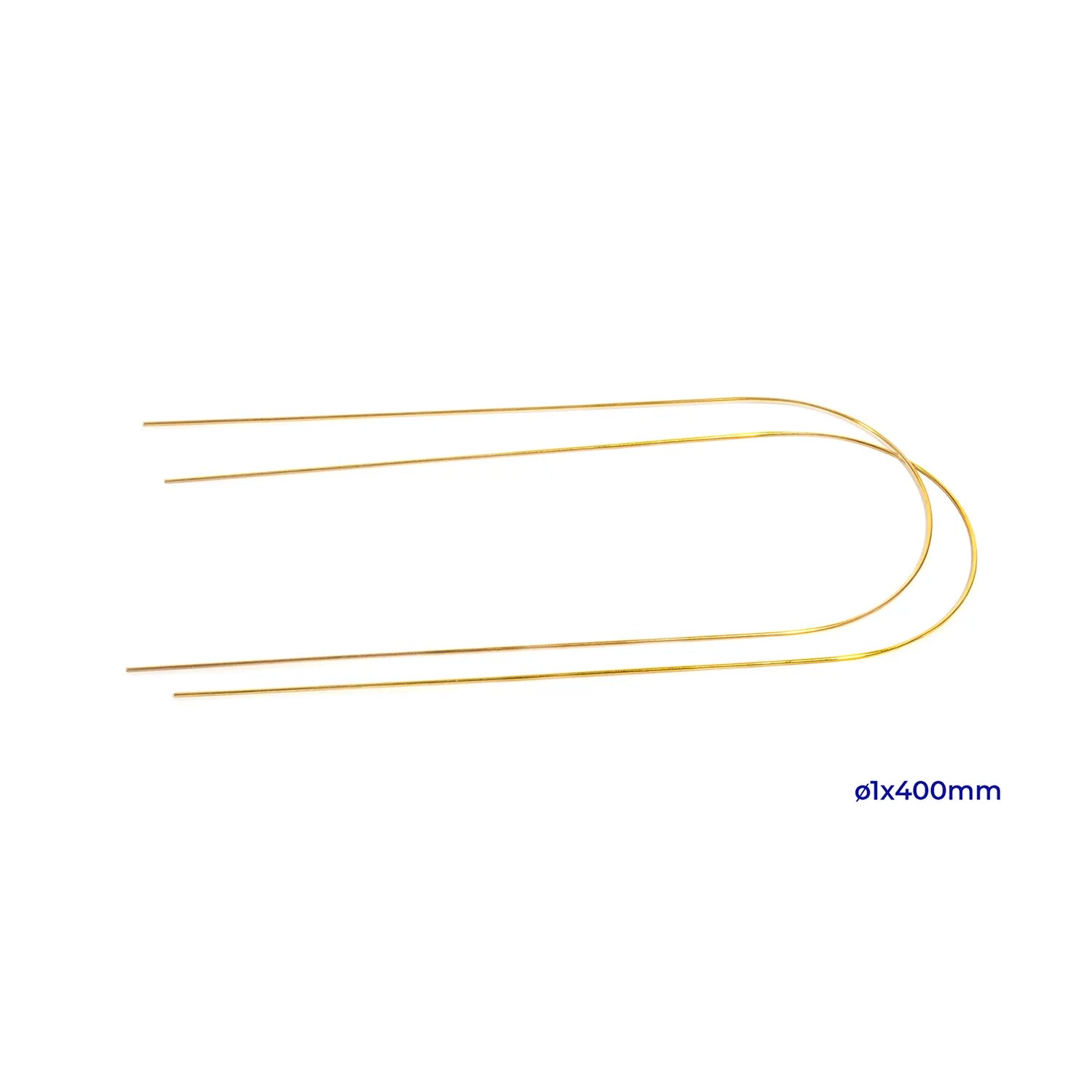 Brass Wire 1 mm x 400 mm (0.04 in x 15.75 in) – Pack of 2 units