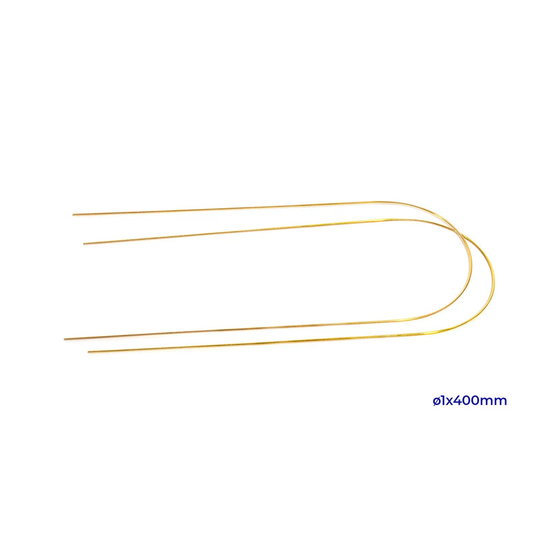 Hilo de latón 1 mm x 400 mm – Pack de 2 unidades