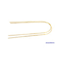 Brass Wire 1.5 mm x 400 mm (0.06 in x 15.75 in) – Pack of 2 units