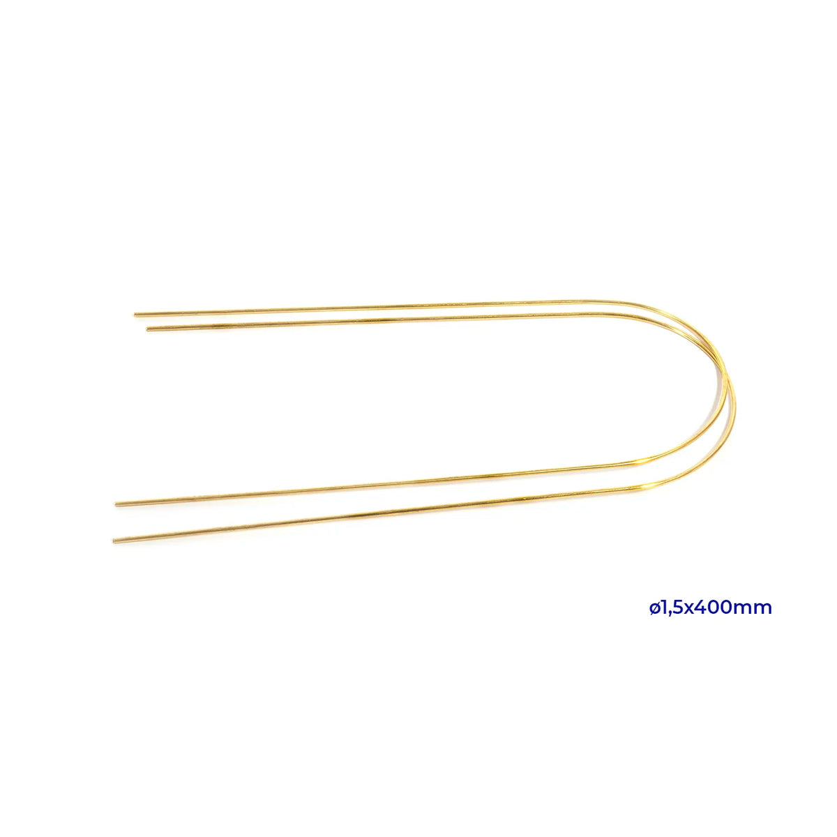 Hilo de latón 1,5 mm x 400 mm – Pack de 2 unidades