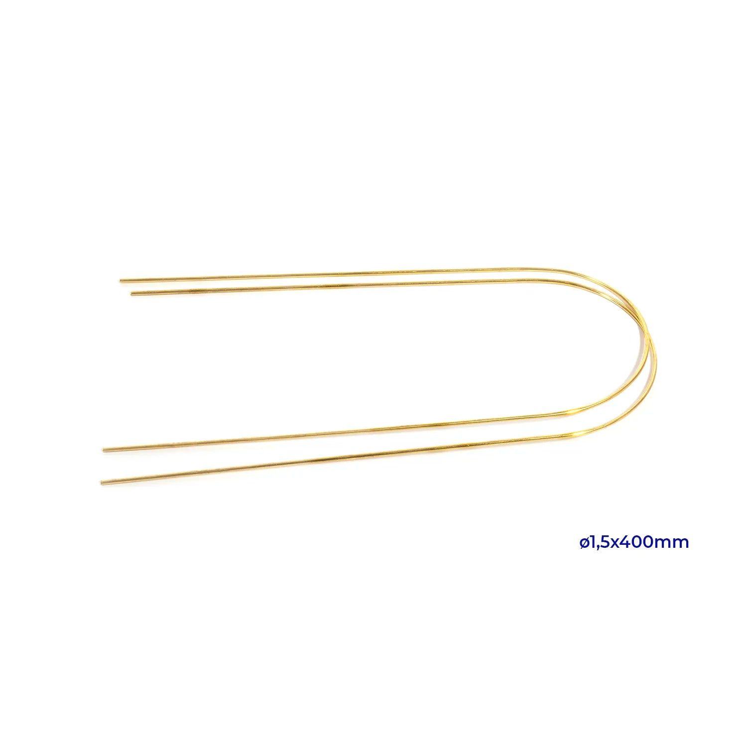 Brass Wire 1.5 mm x 400 mm (0.06 in x 15.75 in) – Pack of 2 units
