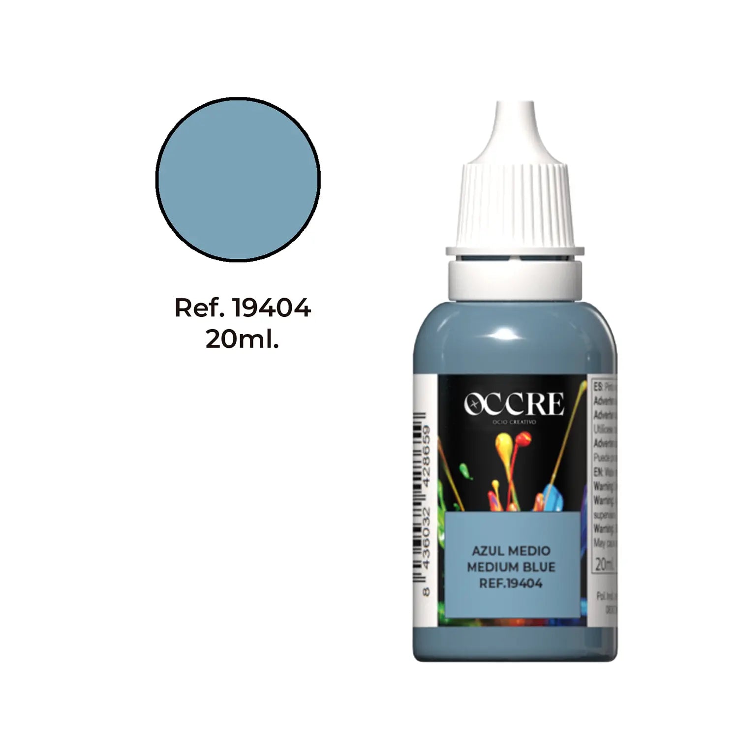 Buy OcCre - Color Azul Medio | Pintura Acrlica al Agua | 20 ml - Fast Shipping to the United States Buy OcCre - Color Azul Medio | Pintura Acrlica al Agua | 20 ml - Fast Shipping to the United States