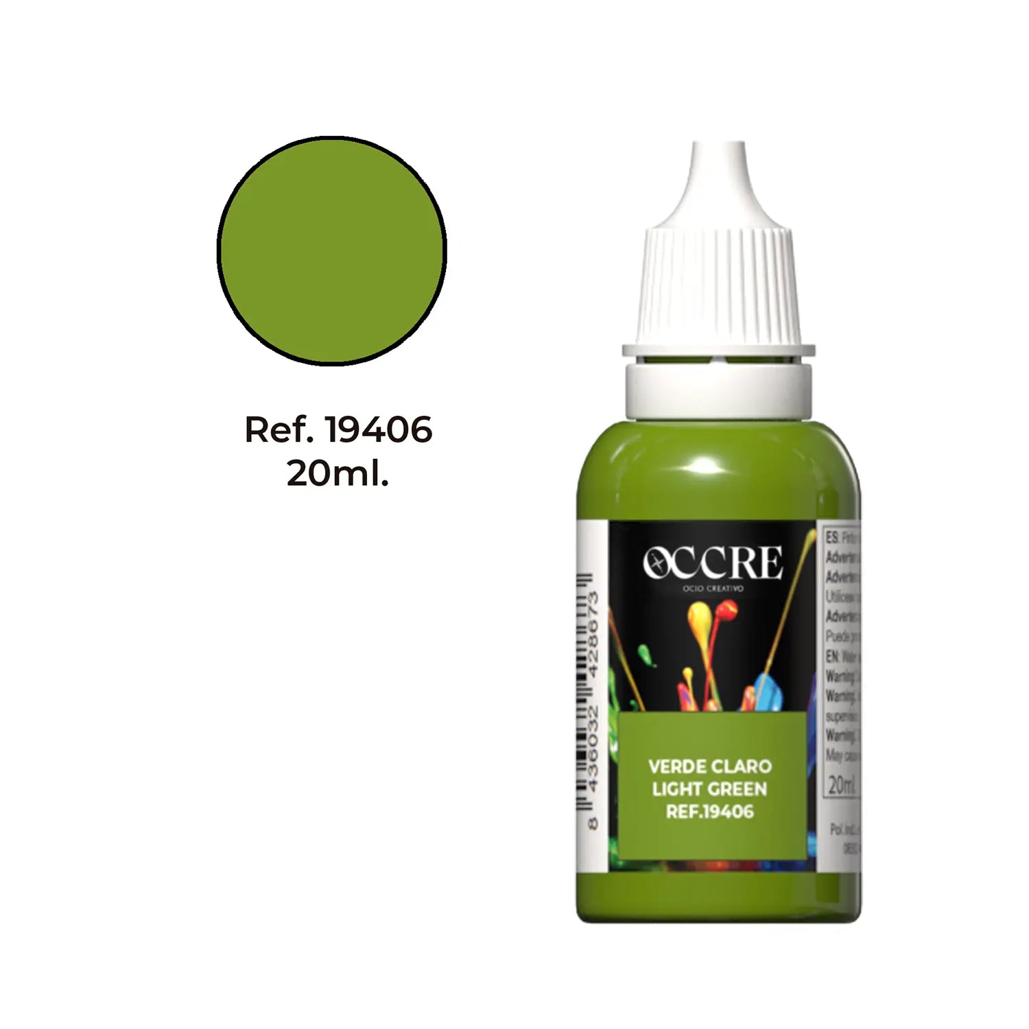 Pintura Acrílica Verde claro 20 ml