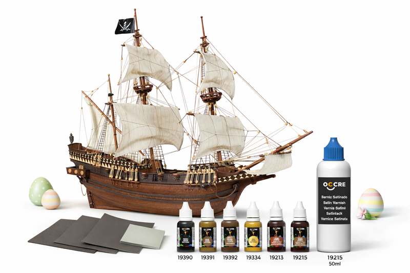 Buccaneer — Pack de Pascua · Maqueta completa con pinturas y lijas