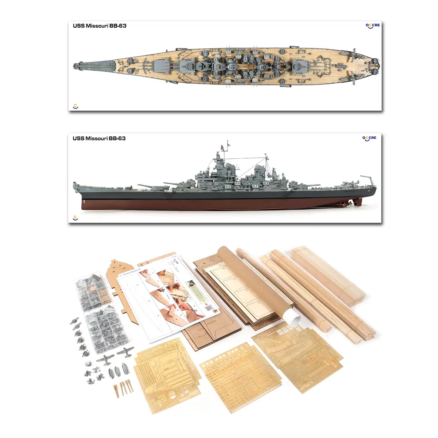Maqueta Barco USS Missouri (BB-63)