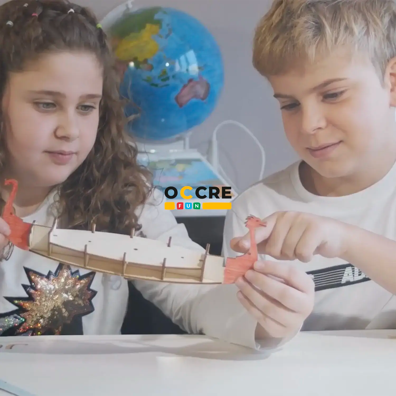 Modellino di nave vichinga per bambini