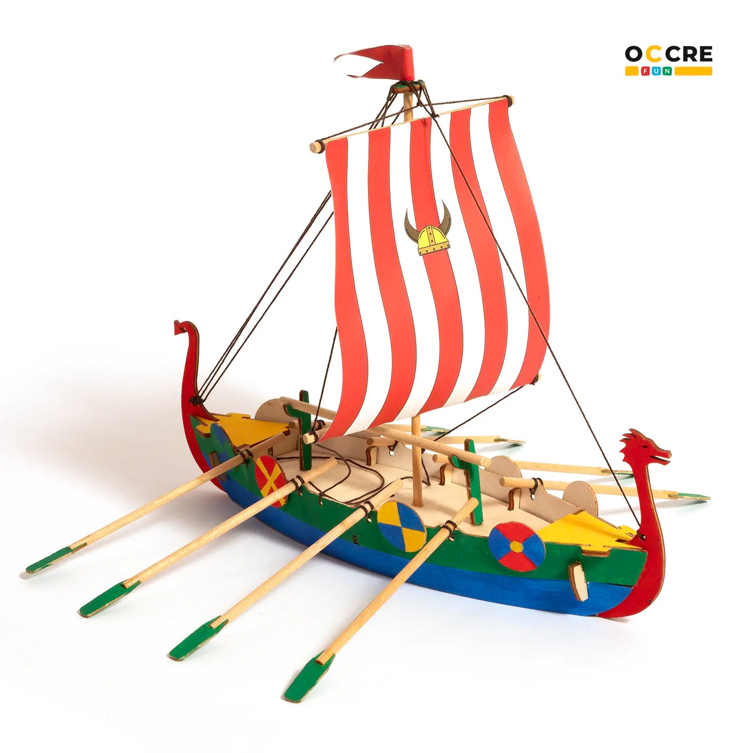 Maqueta de barco vikingo para niños – Crea, pinta y diviértete
