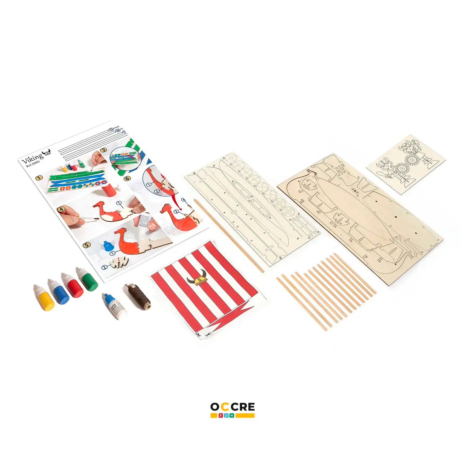 Modellino di nave vichinga per bambini