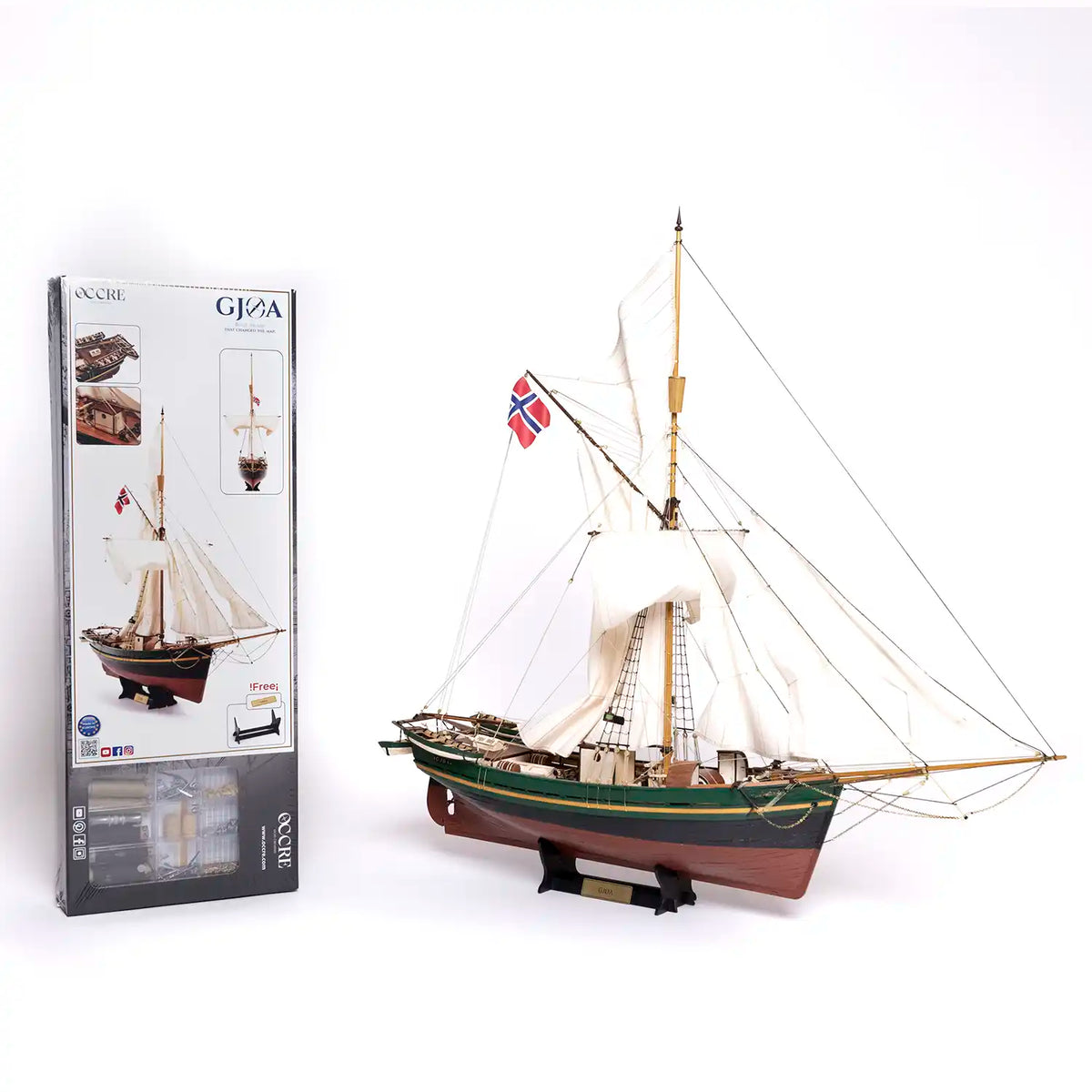 Gjøa Model Ship: Amundsen's Arctic Vessel at 1:45 scale