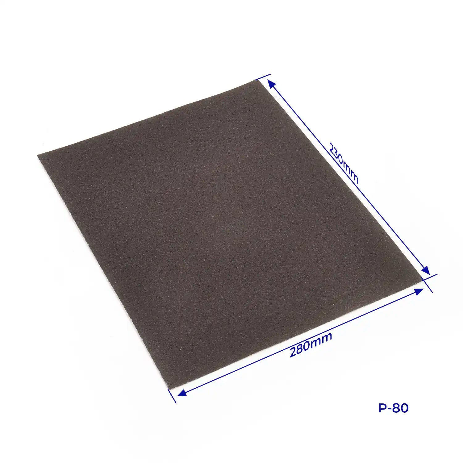 Pack de 3 hojas de papel Lija P-80 gr