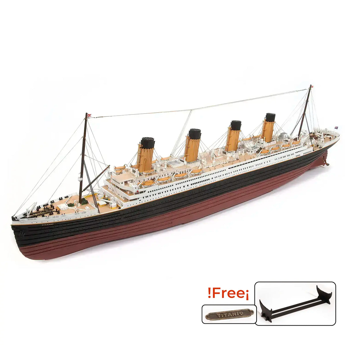 The RMS Titanic Wooden Ship Model OcCre