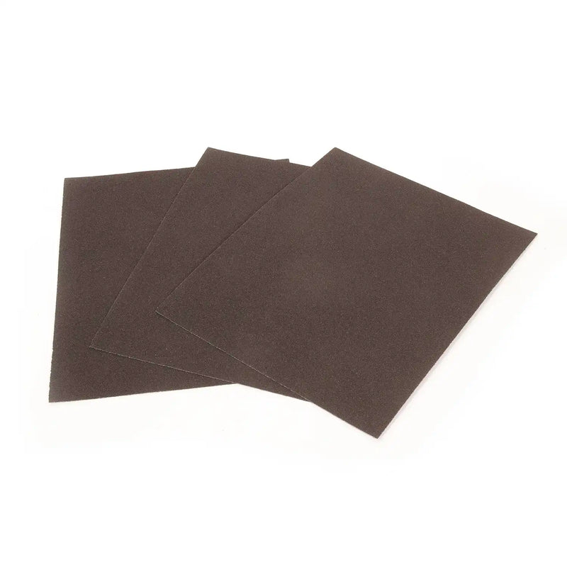 Paquete de 3 hojas de papel lija P-80