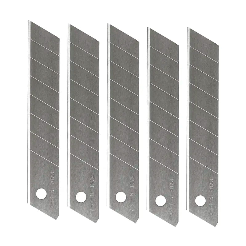 Lot de 5 lames de rechange 18 mm pour cutter
