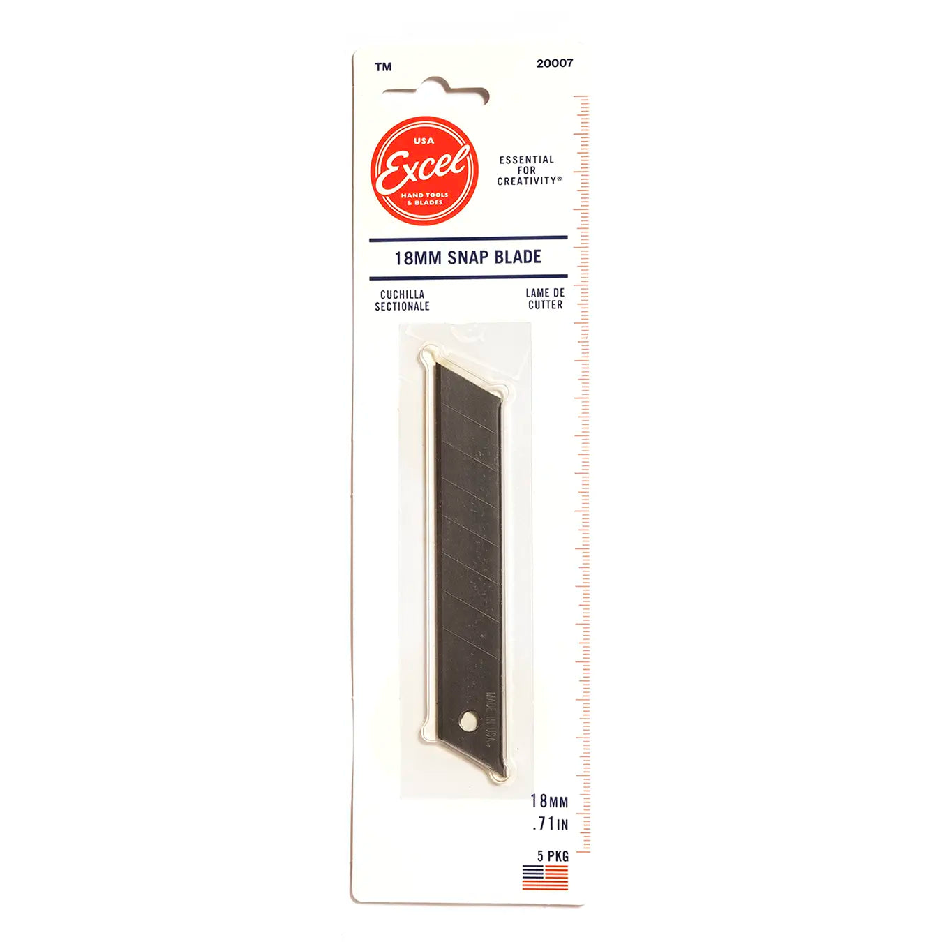 Lot de 5 lames de rechange 18 mm pour cutter