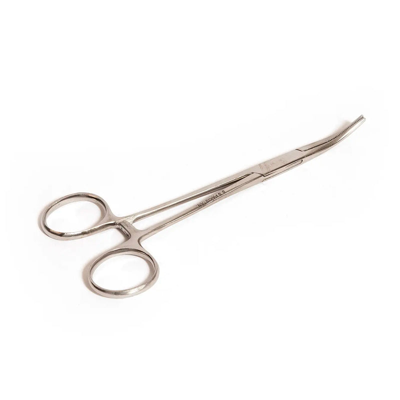 140 mm curved precision tweezers with lock