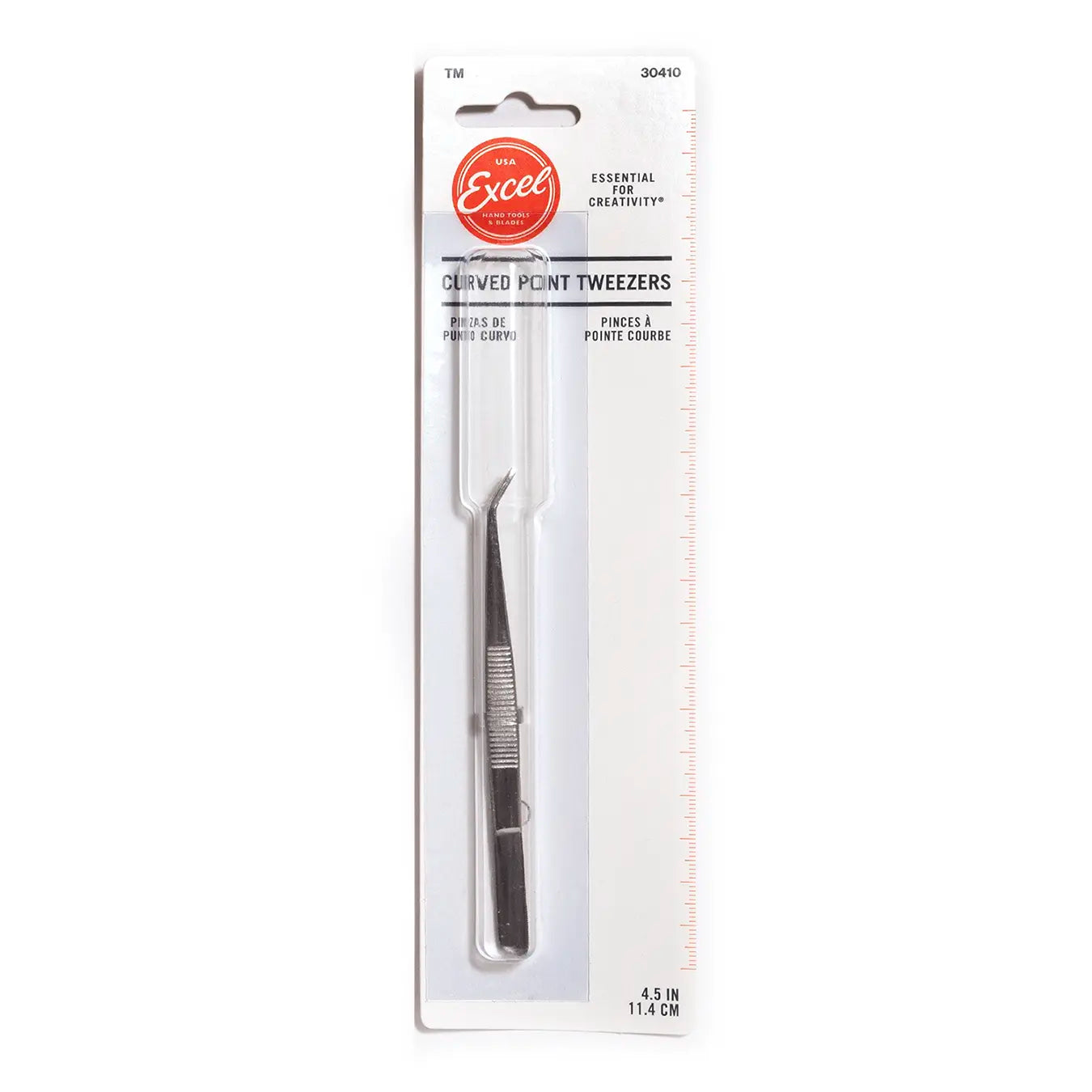 Pinça de precisão curva 114 mm
