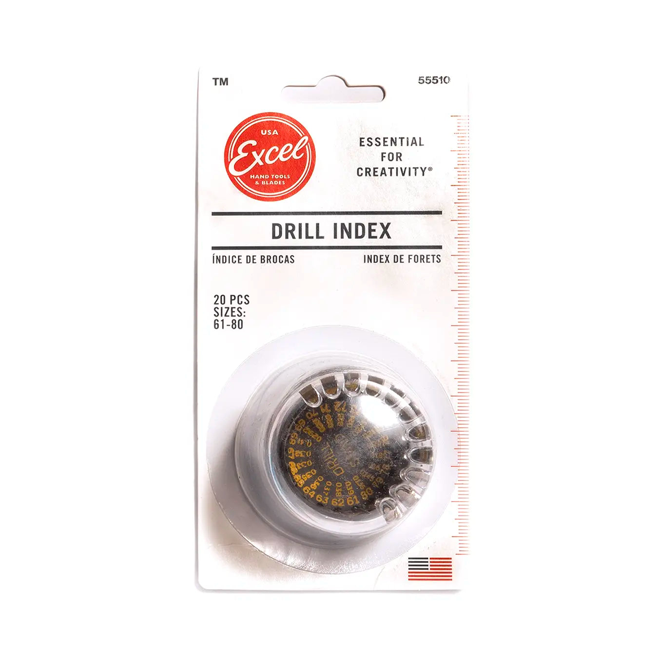 Fine drill bit set (20 pcs) with dome organizer