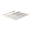 Precision needle file set (6 pieces) with handle