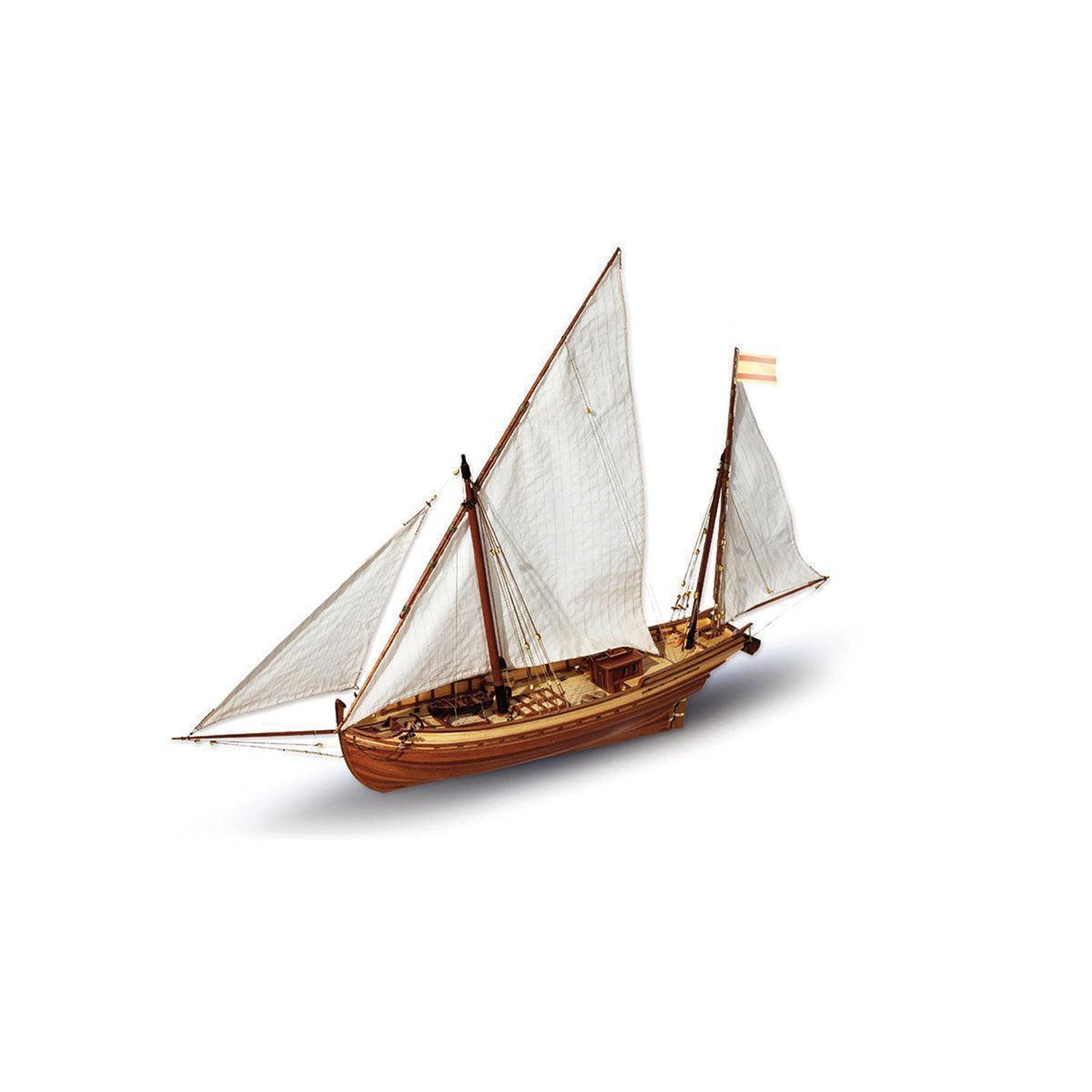 Maqueta de barco de madera San Juan