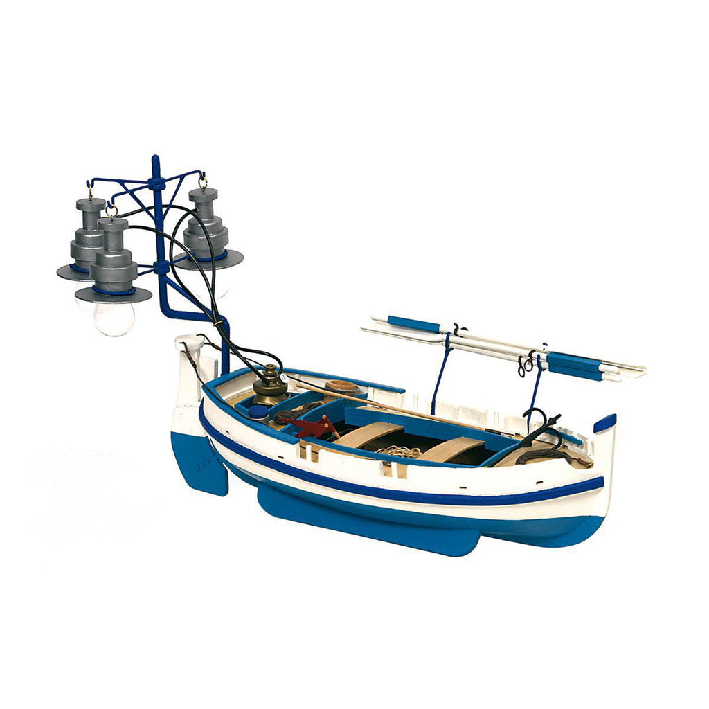 Maqueta de barco de madera Calella bot de llum