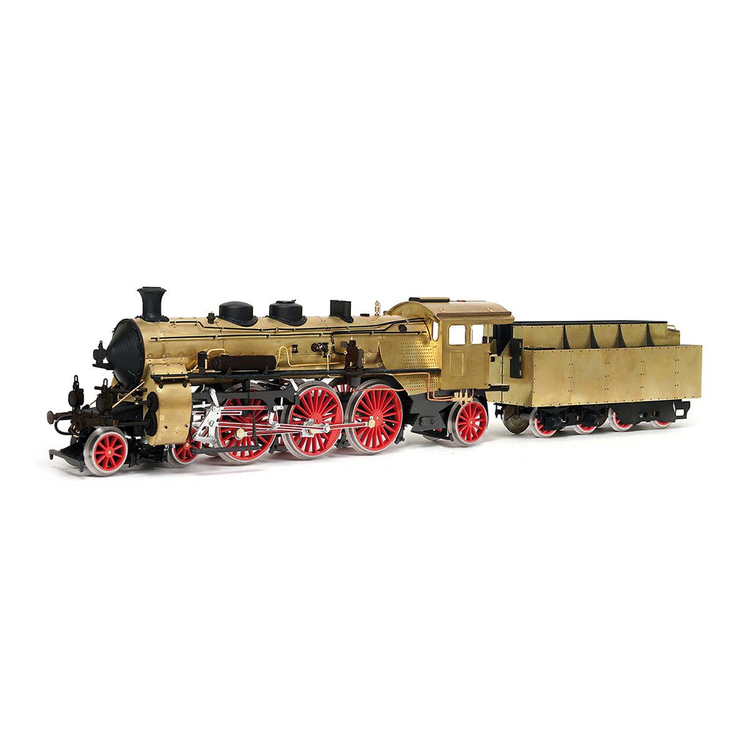 Maqueta de tren S3/6 BR-18 de madera y metal