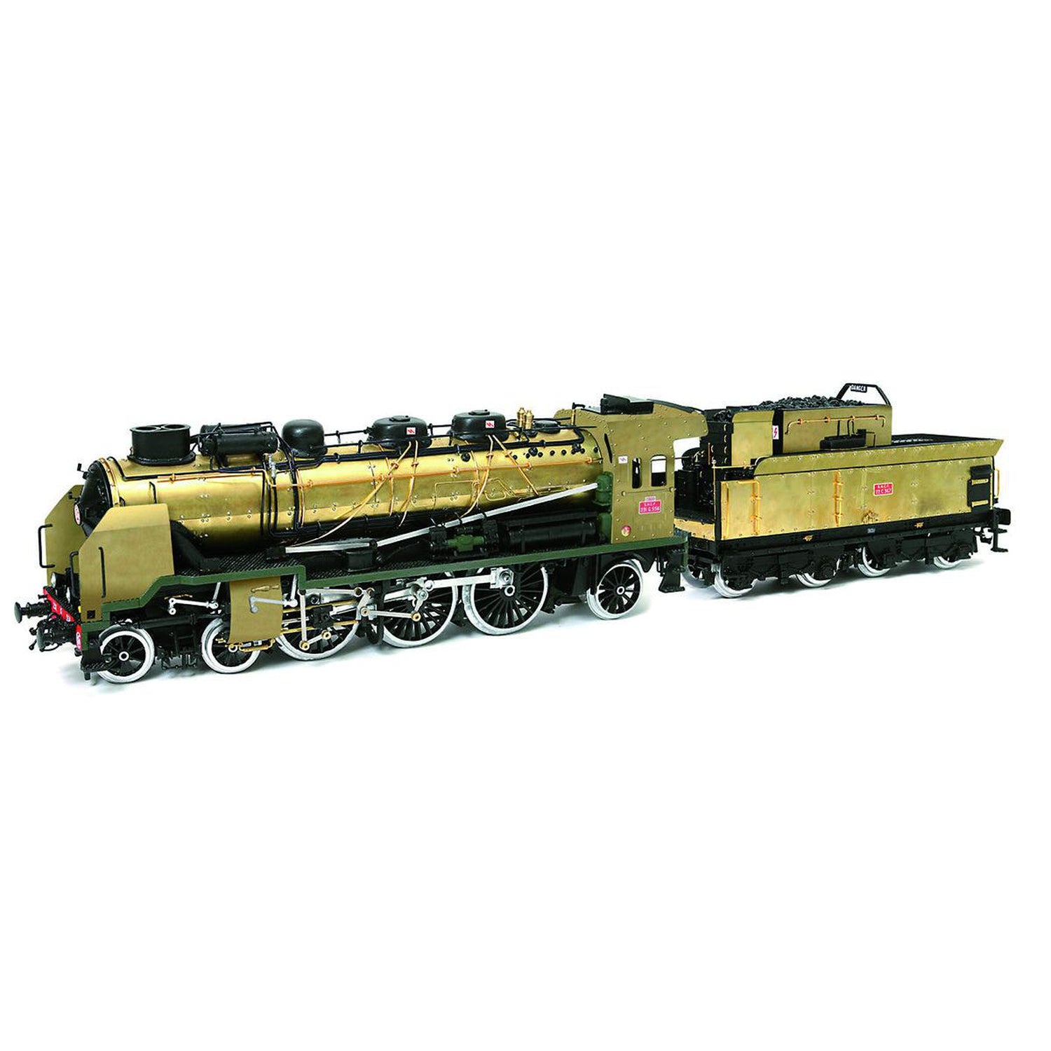 Maqueta de tren Pacific de madera y metal