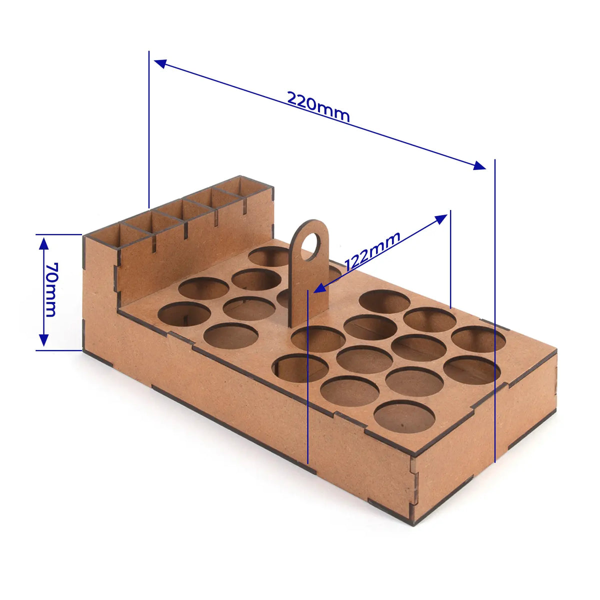 Mueble para almacenamiento de pinceles y pinturas para maquetas
