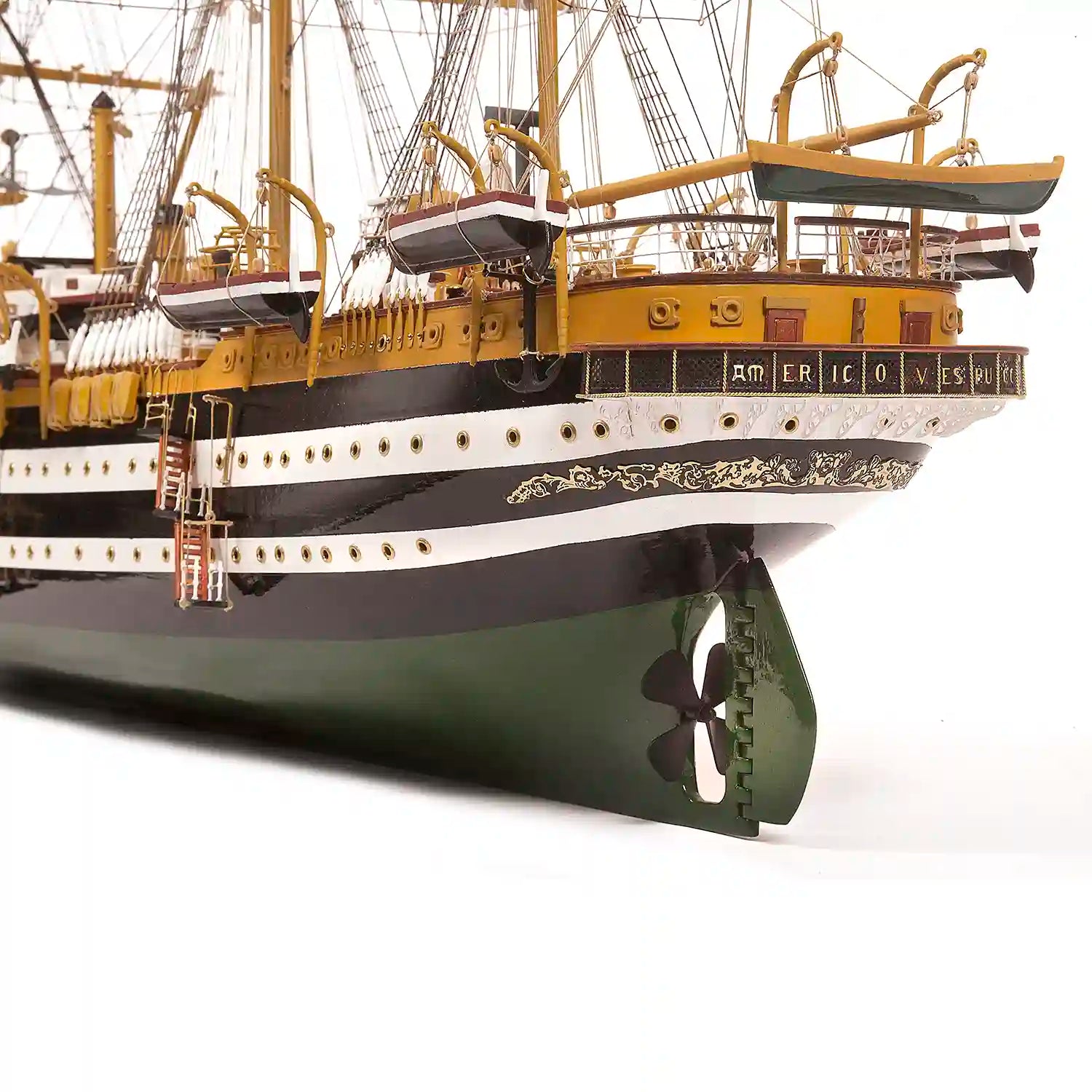 Maqueta de barco de madera Amerigo Vespucci