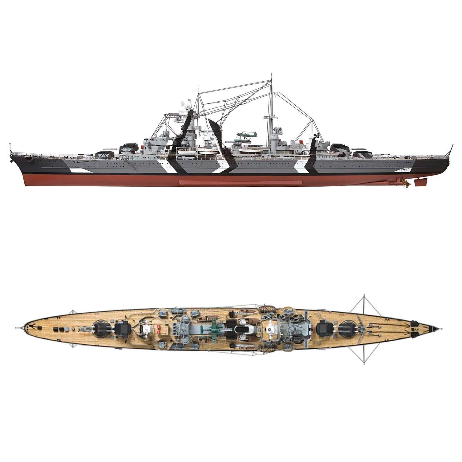 Maqueta de barco de metal Prinz Eugen