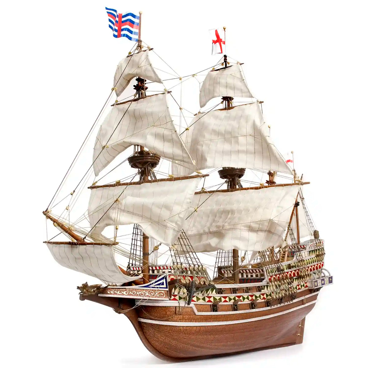 Maqueta de barco de madera HMS Revenge