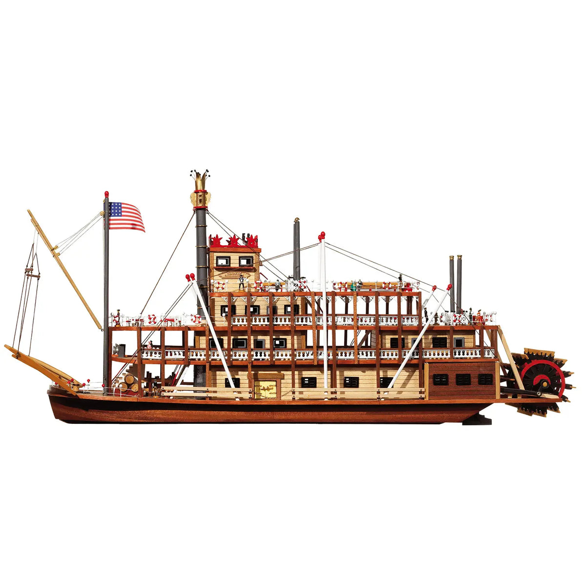 Maqueta de barco de madera Mississippi