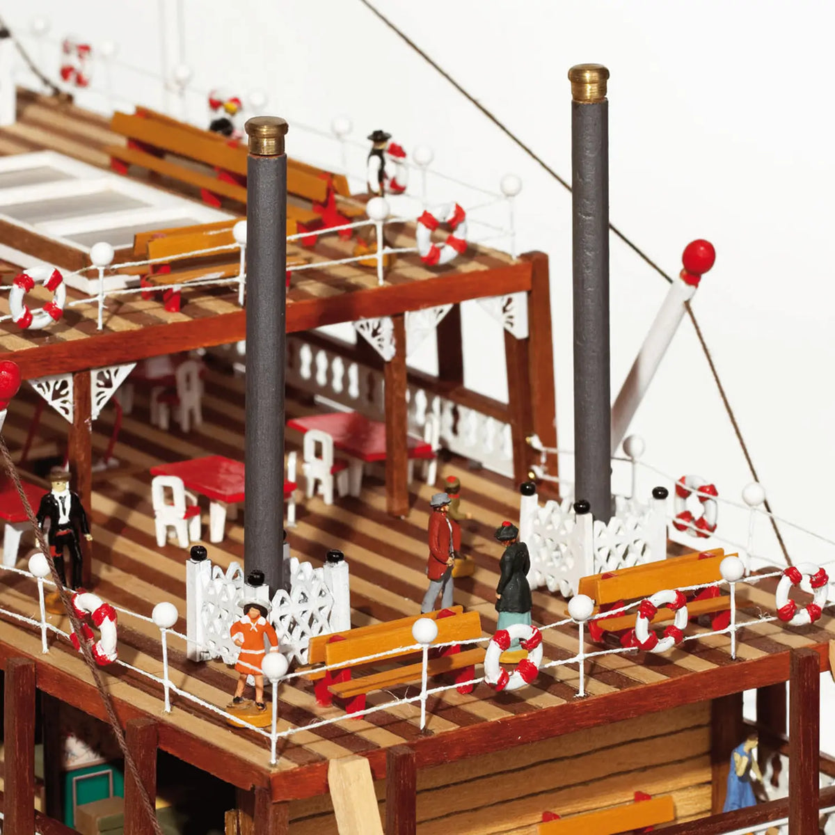 Maqueta de barco de madera Mississippi