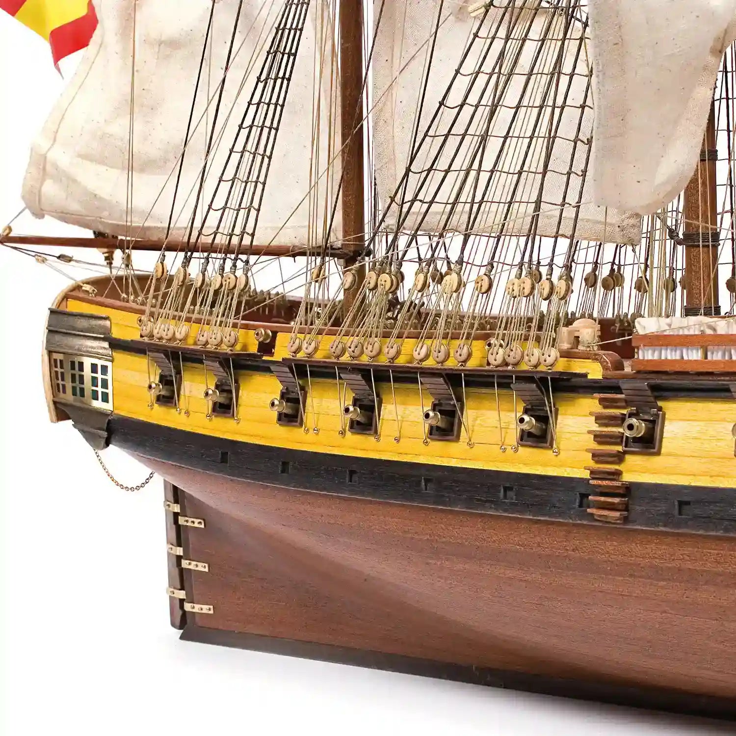 Maqueta de barco de madera Nuestra Señora de las Mercedes