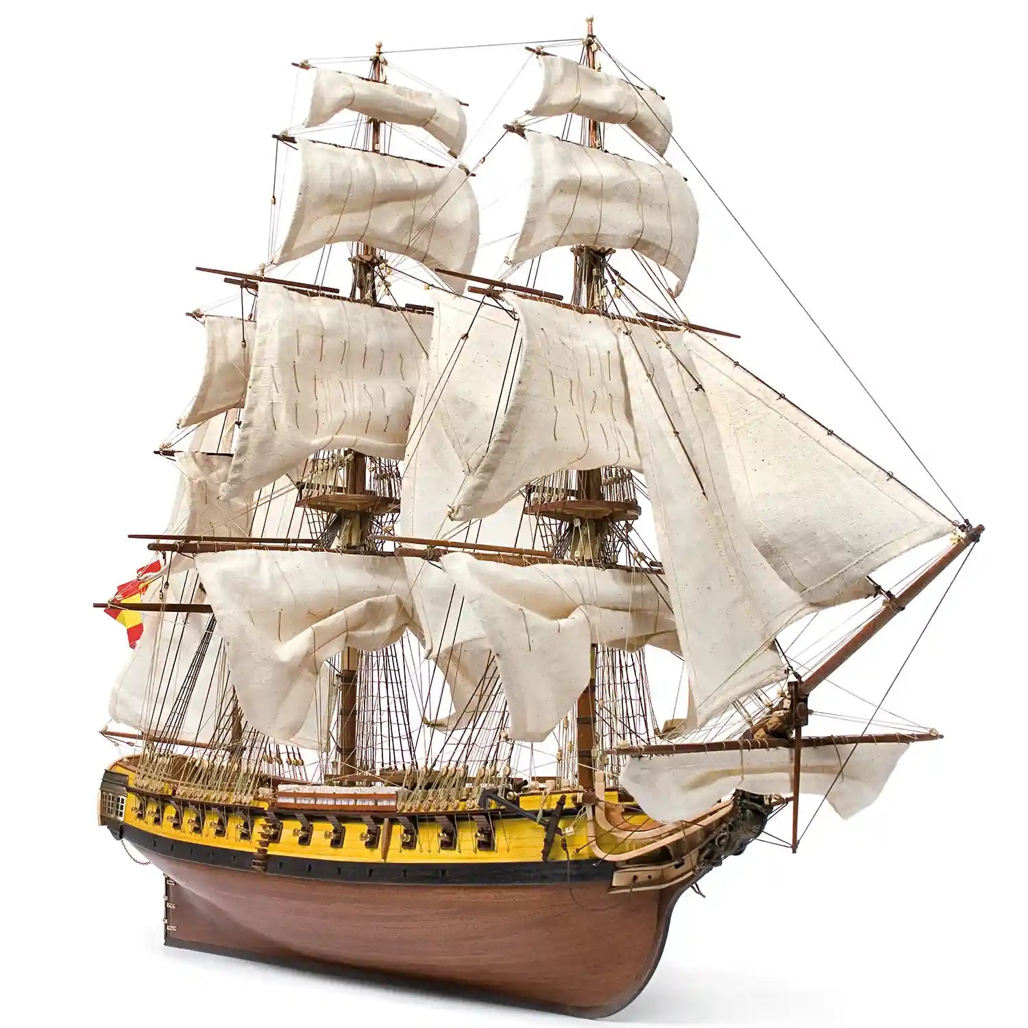 Maqueta de barco de madera Nuestra Señora de las Mercedes