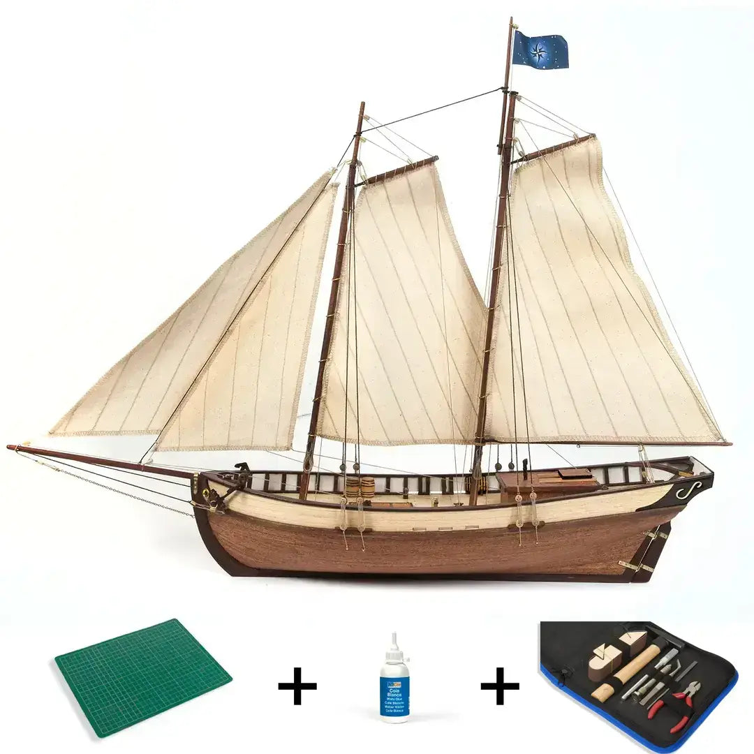 Maqueta de barco de madera iniciación Polaris Starter Pack