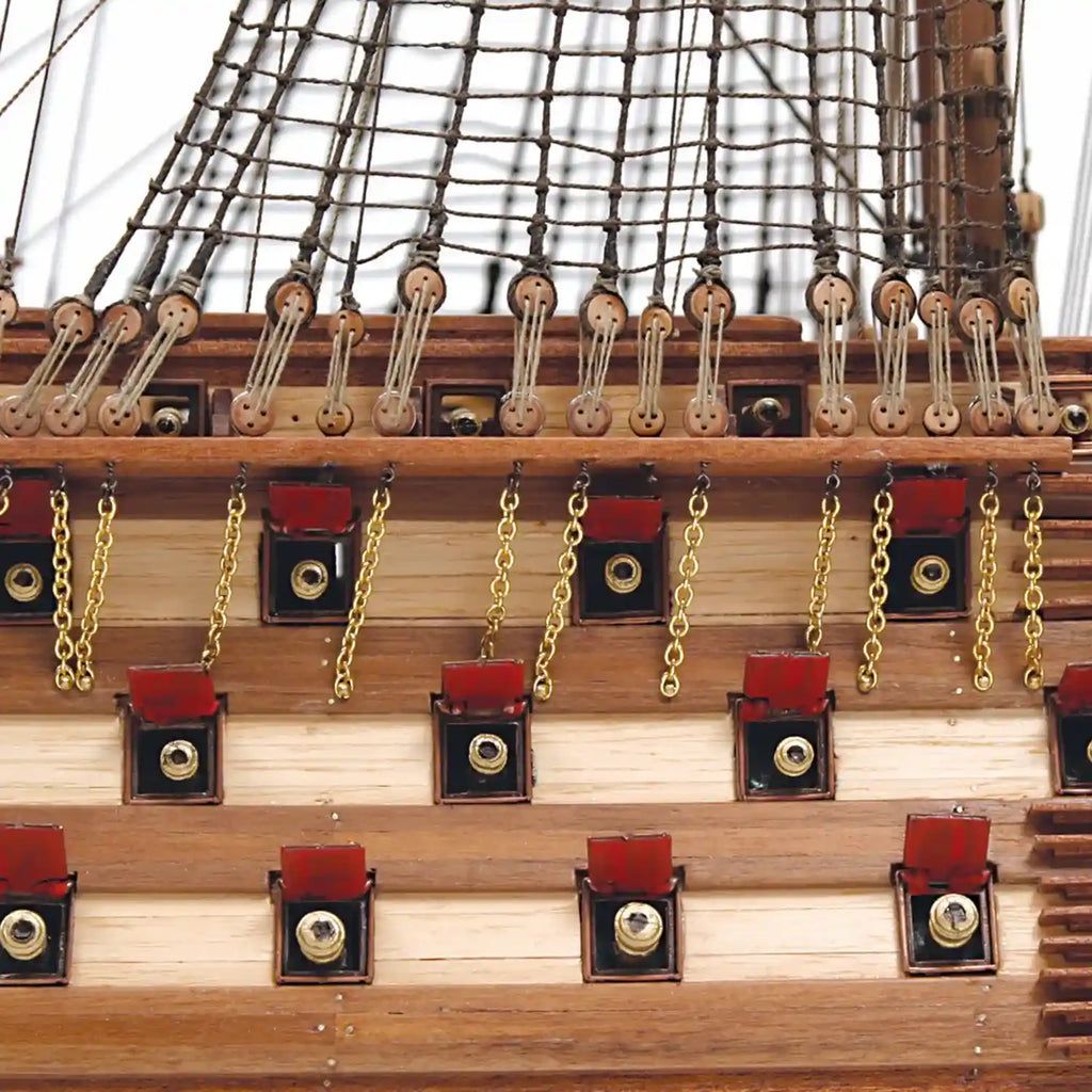 Maqueta de barco de madera Santísima Trinidad