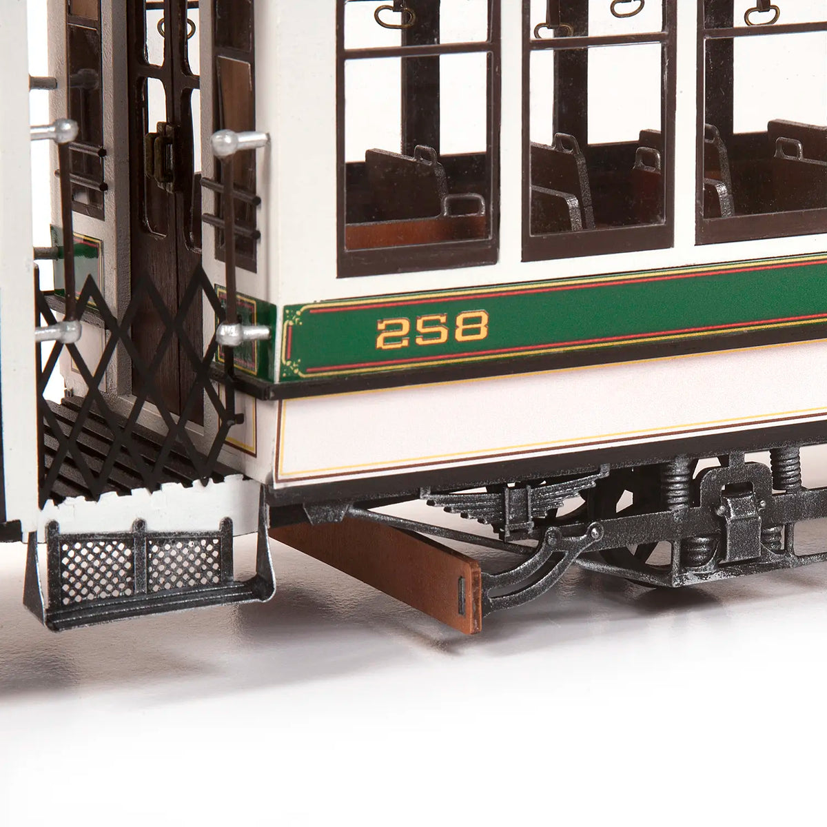 Maqueta de tranvía Buenos Aires de metal-madera